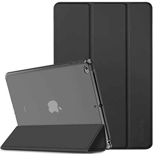 EasyAcc Hülle Kompatibel mit iPad Air 2, Ultra Dünn Transluzent Matt Rückseite Abdeckung mit Auto aufwachen/Schlaf Funktion Kompatibel mit iPad Air 2 A1566/A1567 (Neues Schwarz)