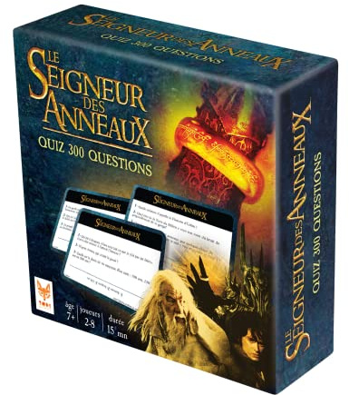 TOPI GAMES - Herr der Ringe – Quiz 300 – Gesellschaftsspiel – Kinderspiel – Kartenspiel – ab 7 Jahren – 2 bis 8 Spieler – SDA-QUI-MI-134001