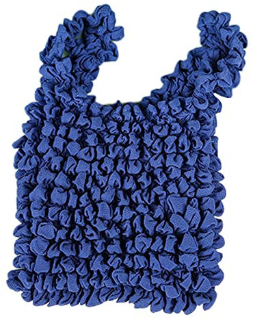 Bolsa elástica casual portátil plisada, mini bolsas extensibles, bolsas de compras de comestibles, adecuadas para compras, senderismo y camping
