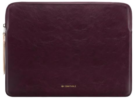 Comfyable Tablet Sleeve Compatible with iPad Air 13 inch M4 2026, iPad Pro 13 M5 with Magic Keyboard & Pencil Holder - PU Leather Bag Slim Protective Cover Case - Berry Brown