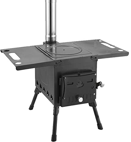 Campingkocher Holzofen, Camping Holzofen, Tragbare Zeltofen Tent Stove Holz Herd, Multi-Fuel Kaminofen Holzofen, Camping Kocher, Campingherde für Outdoor Camping Picknick,Big