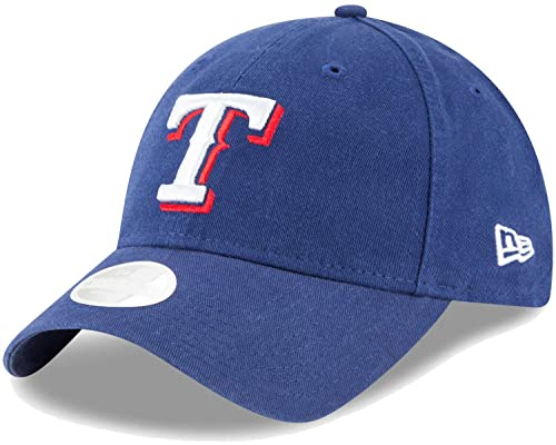 New Era Damen MLB Core Classic 9TWENTY verstellbare Mütze Cap Einheitsgröße, Texas Rangers, Einheitsgröße