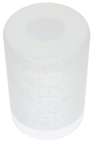 SHERCHPRY Cylinder Glass Lamp Cover Frosted Glass Lampshade Cylinder Globe Replacement Lighting Fixture Shade for Ceiling Fans Chandelier Table Lamps Wall Lamp