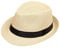 Boolavard Kinder Mädchen Jungen Sommer Fedora Strohhut Breite Krempe Floppy Strand Sonnenblende Hut (Creme/Stroh)