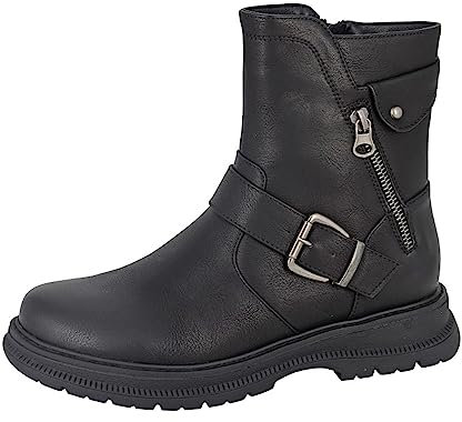 CCipriata L320A-5 Tilda, Womens Inside Zip Ankle Biker Boots Black size 5 UK