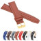 MARCHEL WB40 Lederarmband 16mm Hell-Braun Gold Schließe Uhrenarmband Rindsleder Genarbt (16 mm, Hell-Braun)