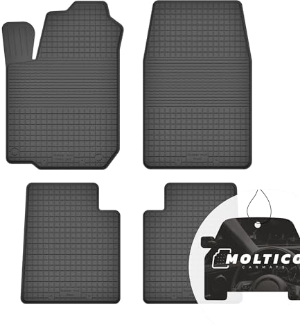 moto-MOLTICO Gummimatten Auto, 4-teiliges Set, Allwetter Gummi Fußmatten mit Rand, Antirutsch & Wasserfest Autoteppiche - passend für Mitsubishi Space Star I 1998-2005