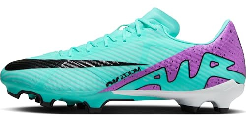 Nike Zoom Vapor 15 Academy FG/MG - Men's Bass, Hyper Turq Fuchsia Dream Black White, 7 UK