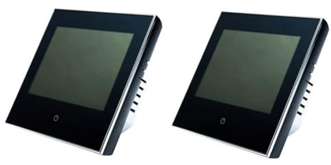 UKCOCO 2 STK Programmierbarer Thermostat Smartes Raumthermostat Fußbodenheizung Kabelloses Heizgerät Intelligent Regler