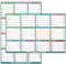 Wandkalender 2025, 121,9 x 81,3 cm, trocken abwischbarer 12-Monatskalender, Papier gefaltet, 2-seitiger Wendekalender, Jahreswandkalender 2025, Kalender mit Notizen