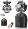 WYRJXYB 6L Bucket Portable Misting Fans for Outdoors Patios,20000mAh Rechargeable Battery Operated Camping Fan-4 Spray Outlets & LED Lantern,Outdoor Mister Cooling Fan for Travel Tent Party Office