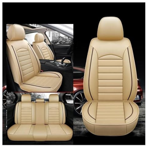 Auto Sitzbezüge Sets FüR Audi Q4 e-tron/Q4 Sportback e-tron/Q5/SQ5 8R/SUV FY/80A SUV, Leder Auto Schonbezug Full Set Sitzbezug, Auto Sitzbezüge Airbag Kompatibel, Wasserdicht Sitzbezug Auto Zubehör(Be