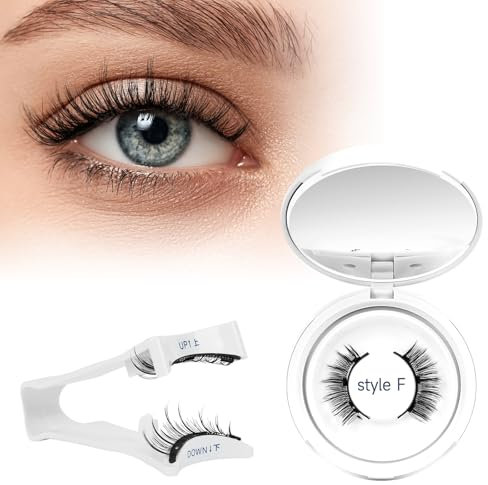 Higu clace Magnetische Wimpern,Magnet Wimpern Ohne Eyeliner,Magnetische Wimpern mit Applikator,Wimpern Magnetisch Natürlicher Look,Kein Kleber erforderlich Wimpern Magnetic(SET-3F)