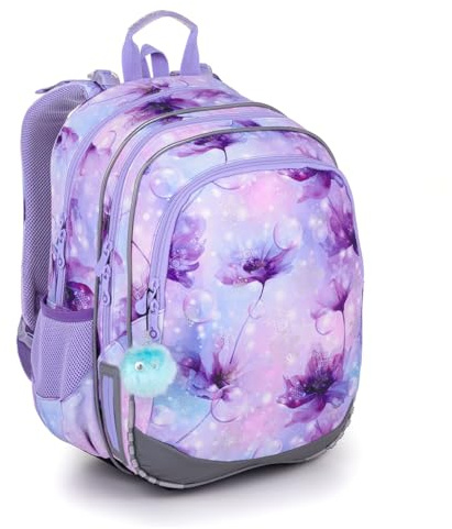 TOPGAL Schulrucksack für Mädchen ab 1. Klasse, ergonomisch & leicht, wasserabweisend, mit reflektierenden Elementen, 26 L Schulranzen mit Brustgurt & Rückenpolsterung (Frozen)