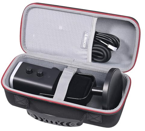 RLSOCO Case for Fifine XLR/USB Gaming Microphone AM8 & for RØDE PodMic USB Versatile Dynamic Broadcast Microphone (Case Only)