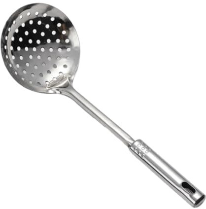 Scolapasta Schiumarola Mestolo con Manico Lungo for Scolapasta in Acciaio Inossidabile Adatto for Utensili da Cucina per Cucinare in Cucina