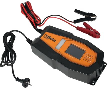 BETA 1498H/25A – 12-24V Multifunktions-Elektronisches Batterieladegerät für Blei- und Lithiumbatterien, mit LCD-Display und Sicherheitsschutz, Ladestrom 6-24A