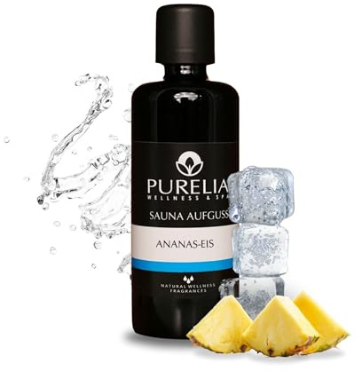 PURELIA Saunaaufguss Konzentrat Ananas-Eis 100 ml natürlicher Sauna-aufguss - reine ätherische Öle
