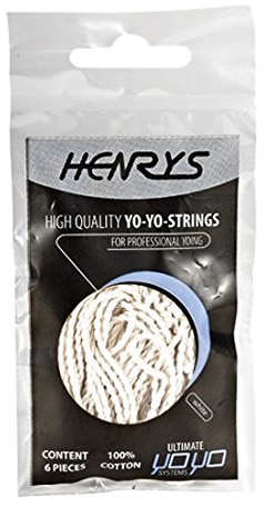 Henrys A01002-S01 - Yo-Yo Ersatzschnüre 6 Stück, weiß