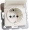 Berker SCHUKO-Steckdose pws/gl 47518989 mit Klappdecke B.1;B.3;B.7;S.1 Steckdose 4011334280774