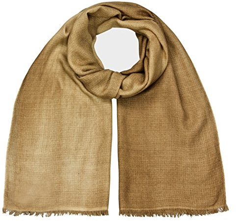 Maharanis Merino Schal Oil washed 100% feinste Merinowolle handgewebt caramel 45 x 180 cm