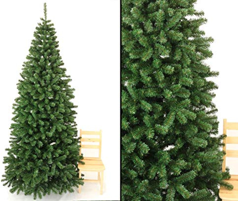 Kunstpflanzen-Discount.com: Großer künstlicher Tannenbaum XL Weihnachtsbaum 300cm Georgia mit 1420 Zweigen und PVC Tannennadeln in B1 schwer entflammbar