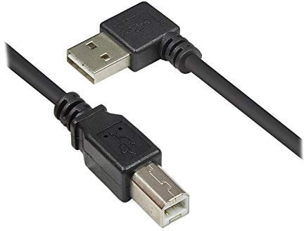Good Connections 2510-EU005W Anschluss/Druckerkabel USB 2.0 Easy Stecker A auf Stecker B, 0,5m schwarz