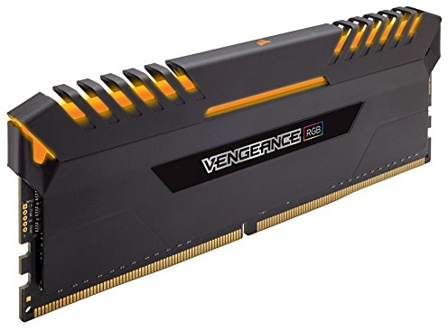 Corsair Vengeance RGB 64 GB (4 x 16 GB) DDR4 3733 MHz C17 XMP 2.0 Enthusiast RGB LED Illuminated Memory Kit - Black