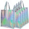 Rumcent Bling Bling Glänzend Robuste wiederverwendbar mittelgroß Vlies Geschenk Bag Set 5, Einkaufstasche, Werbe Tasche bling bling silvery