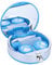 Contact Lens Case, Mini Contact Lens Holder Eye Care Lens Case Set Cute Lovely Travel Kit Box (Blue)