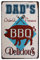 sumik Dad 's BBQ leckerer, Metall blechschild, Vintage Art Poster Plaque Kitchen Home Wand-Decor