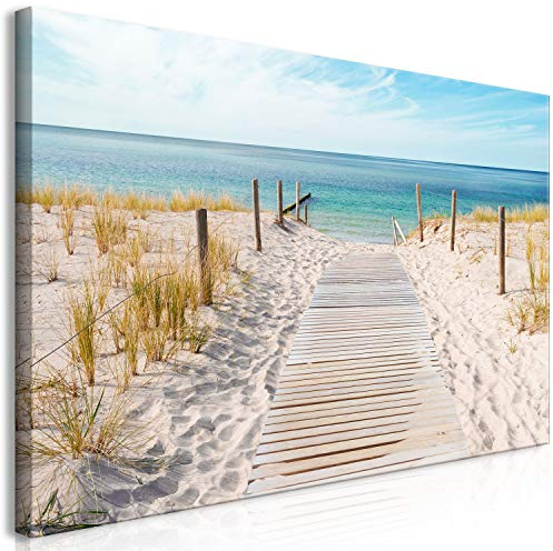 murando - Grand Tableau Décoration Murale Salon, Paysage Plage, 160x80 cm | À Monter Soi-Même - Assemblage Facile, Impression sur Toile, Tableaux, Posters et Arts Décoratifs, Fabrication EU