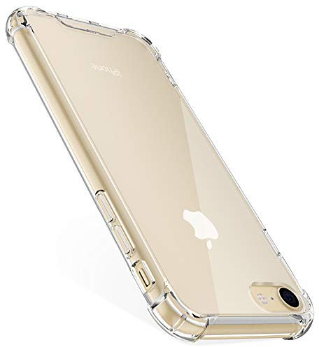 4youquality Phone case for iPhone SE 2020 Case, iPhone 7 Case & iPhone 8, LifetimeWarranty, Air Cushion Shockproof Bumper Clear Phone Case Cover (Clear)