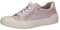 CAPRICE Damen Sneaker flach aus Leder mit Reißverschluss, Rosa (Lt.Purple Comb), 41 EU