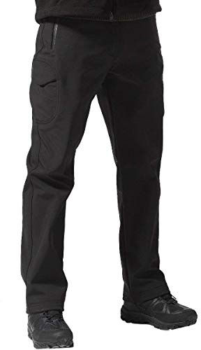 FREE SOLDIER Herren Winter Thermo Skihose Softshell Vlies Gefüttert Outdoor Hose Taktische Wasserdicht Langlaufhose für Jagd Trekking und Fahrrad