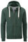 Charles Wilson Felpa Original da Uomo con Cappuccio in Misto Cotone con Zip (Large, Dark Green (0819))