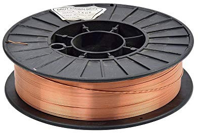 BOBINA FILO RAMATO 0,8 mm KG5 SALDATURA A GAS ACCIAIO SALDARE SALDATRICE 5 KG