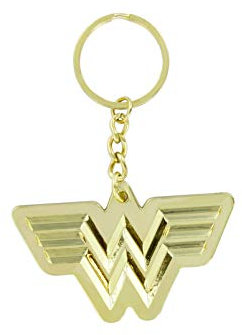 Paladone Damen Ww84 Keyring DC Comics Wonder Woman 1984 Logo Gold-Schlüsselanhänger, Mehrfarbig, Einheitsgröße