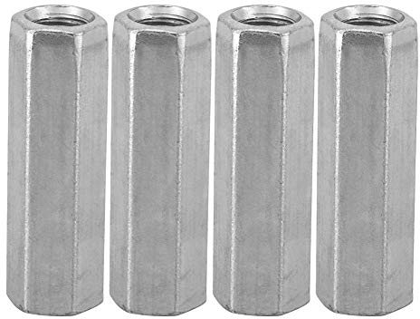 Tuerca de varilla larga hexagonal, 10 piezas M8 Tuerca de varilla larga Hexagonal de acero al carbono Tuerca de manga hexagonal Separador Sujetadores roscados Piezas de reparación(M8*40)