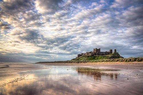 XiuTaiLtd Castle Northumberland Jigsaw Puzzle 1000 Piece For Adults & Families Classic Jigsaw Fine Motif Photo Puzzle Art Collection
