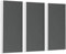 platino24 Schallabsorber COLORE aus Basotec G+ I Akustikpaneele mit Akustikfilz I 3 Wand-Paneele in Granitgrau I Akustikplatten zur Schalldämmung in Büro, Studio & Wohnung