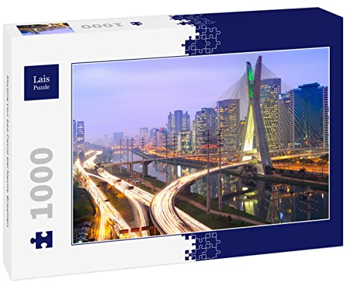 Lais Puzzle Skyline von Sao Paulo bei Nacht, Brasilien 1000 Teile