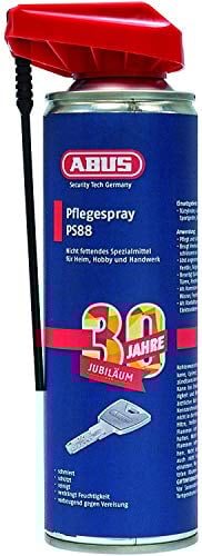 ABUS Pflegespray PS88 - Fettfreier Schmierstoff für Türzylinder, Autoschlösser, Werkzeuge - schützt vor Feuchtigkeit und Vereisung, 300ml