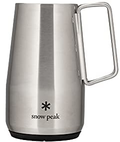 Snow Peak | Shimo Stein 700 | Stainless Steel Insulated Beer Mug, Titanium