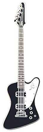 Pin’s Guitare Geepins | Magnifique Broche Miniature Tbird | À Porter sur un Sac à Dos, une Chemise, une Veste, un Revers, ou un Chapeau | Présenté dans Très Joli Étui à Guitare