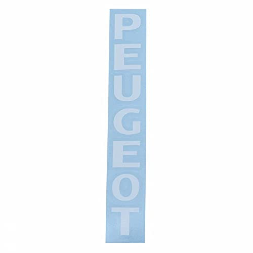 Autocollant-sticker cyclo peugeot 103 pour fourche transfert blanc