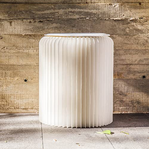 Generic ih Paper Sitzhocker »Papp- Sitzhocker, faltbar in 2X wei߫ (2 Sitzhocker im Set enthalten), faltbar, Waben Struktur Design, belastbar, platzsparend und kreativ