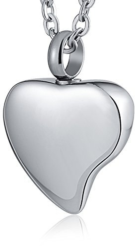 Banemi Lange Kette Damen, Herz Kette mit Anhänger Gravur Edelstahl Silber Anhänger Halskette Geschenke für Paare Geburtstag