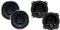 VIBE Slick 6.5” inch Coaxial speaker - 80/240 W, Black & VIBE Slick 4” Coaxial speaker - 50/150 W (RMS/MAX) SLICK4-V7, Black