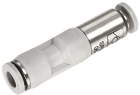 sourcing map Rückschlagventil 6mm Innendurchm. Inline Luftschlauch Verschraubung zum Pneumatischen Schnellanschluss Anschließen für Vakuum Luftkompressorpumpe